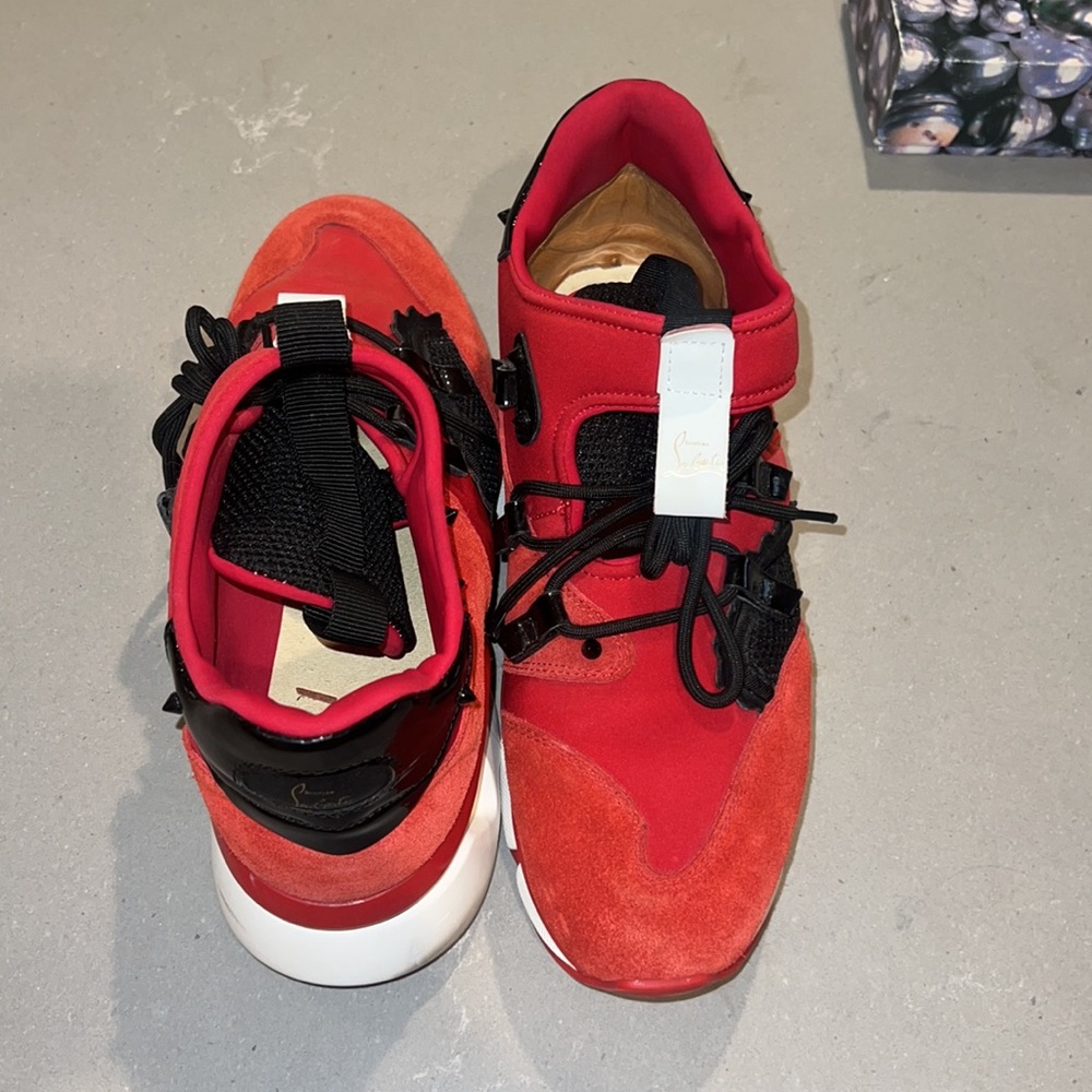 CHRISTIAN LOUBOUTIN RED RUNNER sz13 - Picture 7 of 12